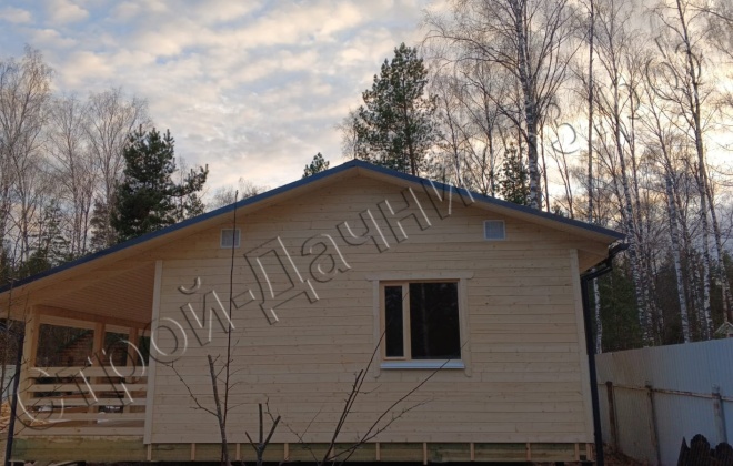 3 Каркасно-щитовой дом  Д-141, 6х8м, 48 М², Владимирская область, Киржачский район, снт Салют (5)